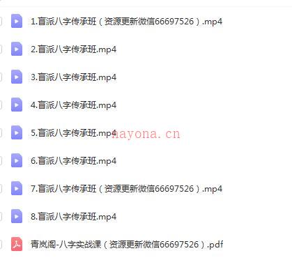 青岚阁2020八字五一面授八字班百度网盘资源