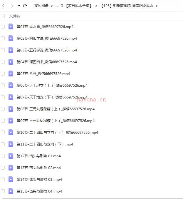 知孚商学院-道家阳宅风水百度网盘资源