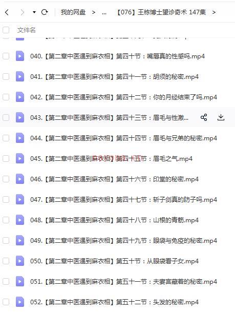 王栋博士望诊奇术 147集百度网盘资源