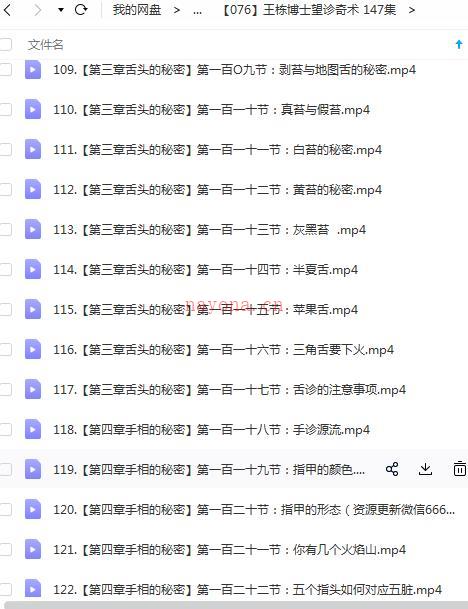 王栋博士望诊奇术 147集百度网盘资源