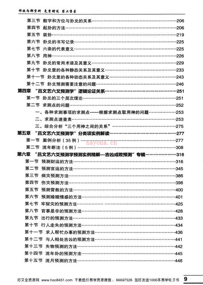 吕文艺六爻预测学PDF电子书609页百度网盘资源