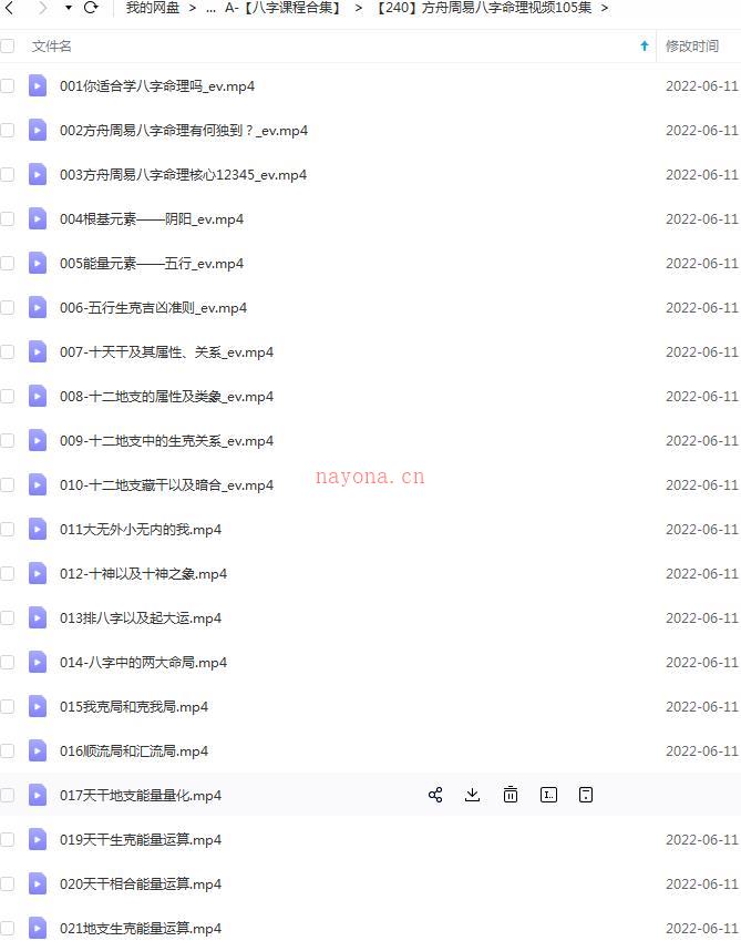 方舟周易八字命理视频105集百度网盘资源