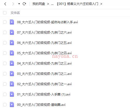 杨春义大六壬初级入门百度网盘资源
