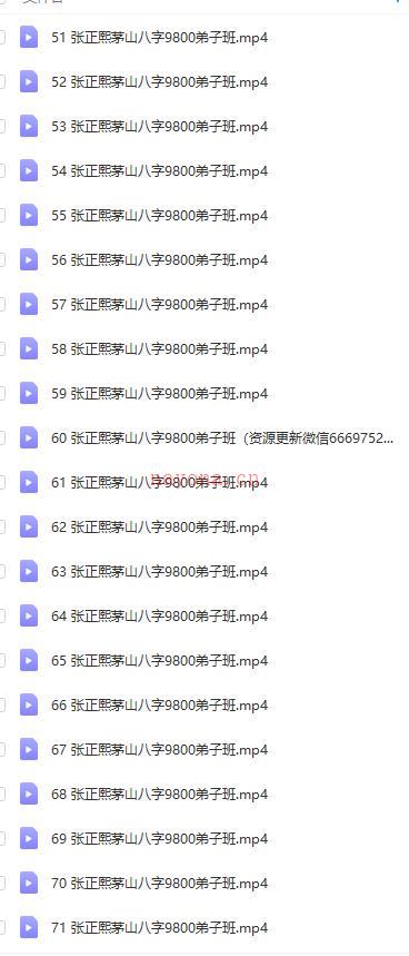 张正熙茅山八字9800弟子班97集视频百度网盘资源