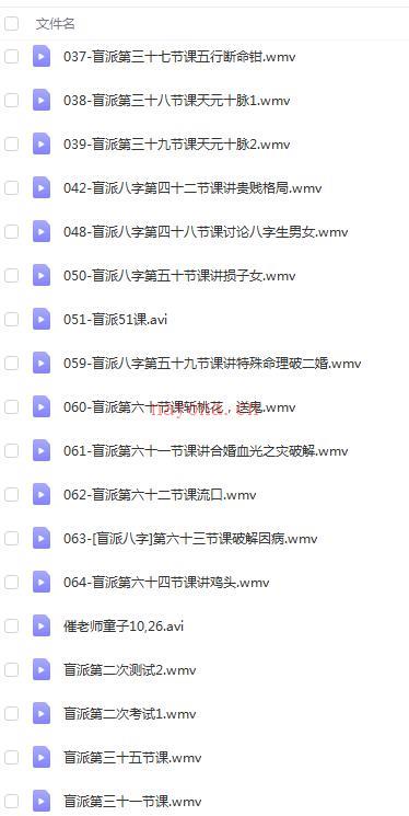 催老师盲派八字网络视频课程合集8G 催老师盲派八字教学45百度网盘资源