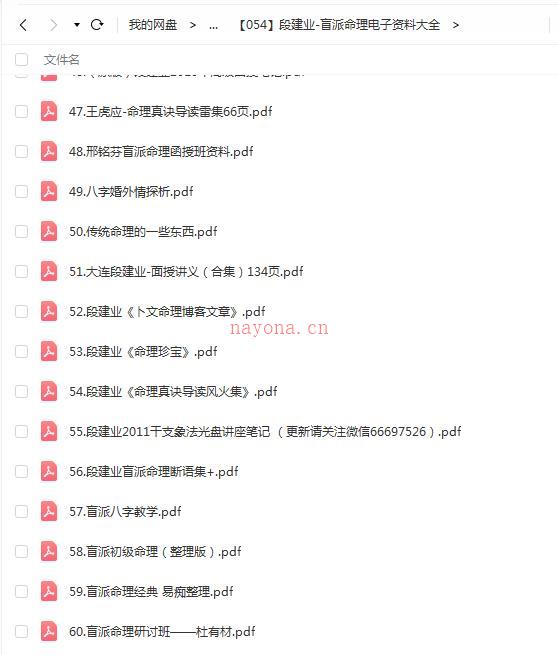 段建业-盲派命理电子资料大全百度网盘资源