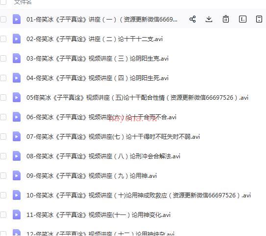 佟笑冰讲解子平真诠百度网盘资源