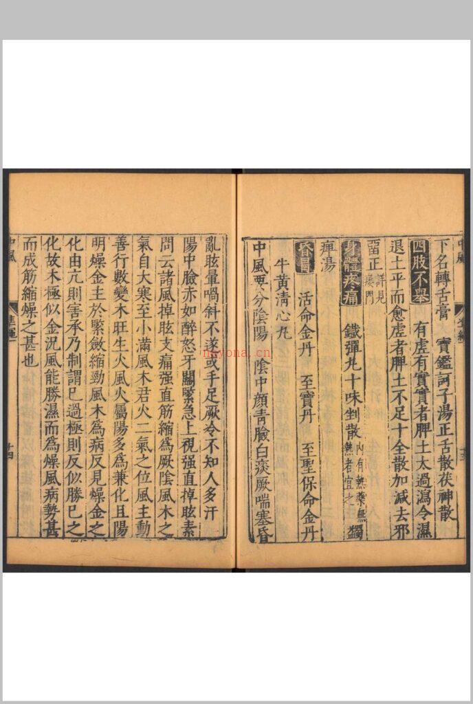 证治准绳. 六种 四四卷 王肯堂撰 明万历三十至三六年(1602-1608) 王肯堂刊.重修本.清初