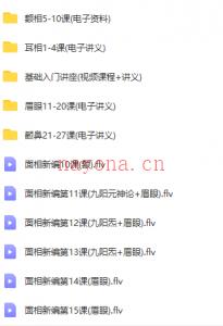 陈紫泰，面相实战班课件+视频百度网盘资源