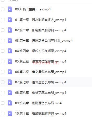 拂尘子2021开运风水布局课程百度网盘资源