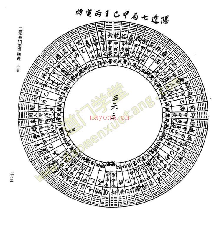 《曾子南–三元奇门遁甲讲义》中-道门学堂_道医网