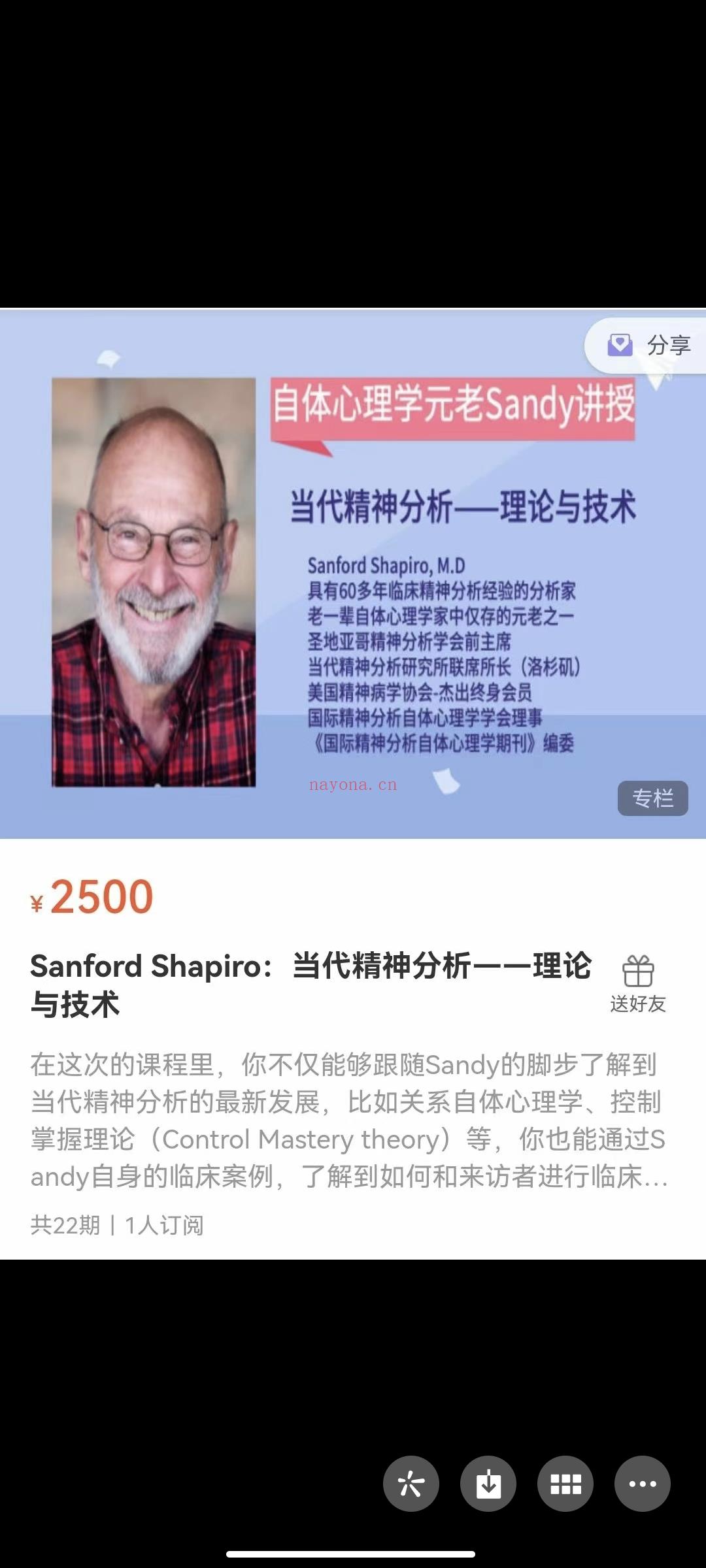 Sanford Shapiro《当代精神分析——理论与技术》 百度网盘资源