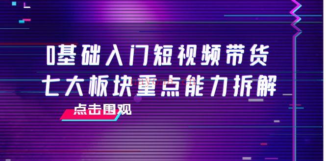 1057.零基础入门短视频带货（大计）7节视频课 百度网盘资源