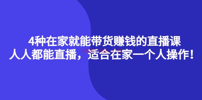 1078.四种在家就能带货的直播课 百度网盘资源