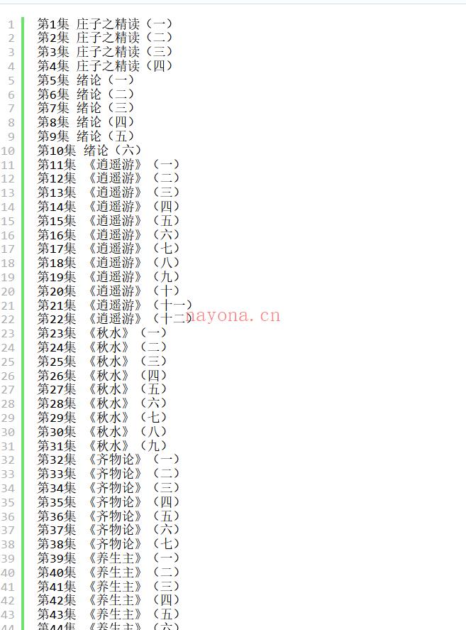 【中医上新】477.庄子精读：陈引驰-复旦大学（全48讲·完整版）[红包] 百度网盘资源