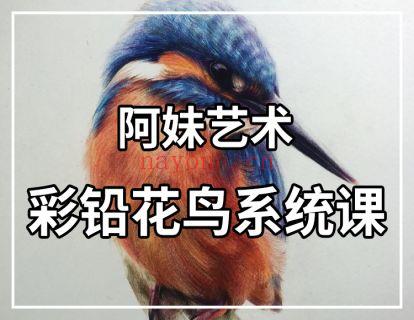 《阿妹艺术学院-阿妹艺术·双十一活动课——彩铅花鸟系统课》】 百度网盘资源