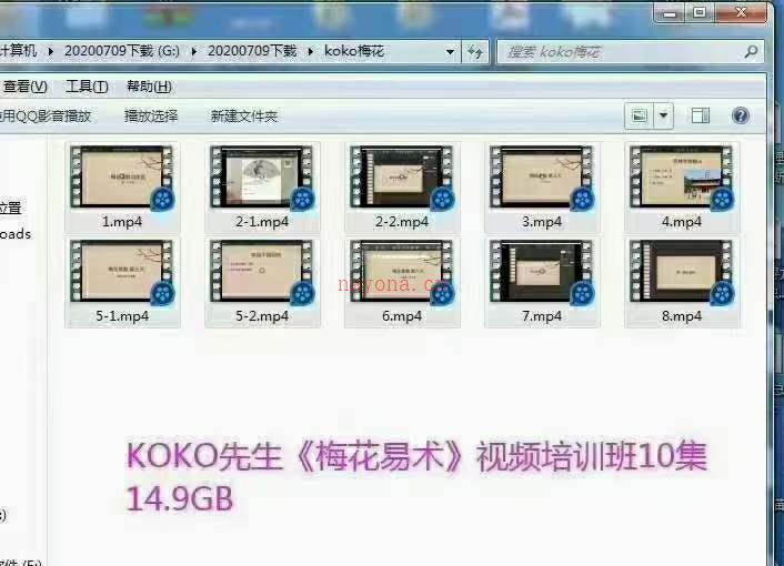 KOKO先生《梅花易术》视频培训班10集 百度网盘资源