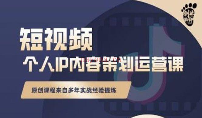 抖音短视频个人ip内容策划实操课，真正 百度网盘资源