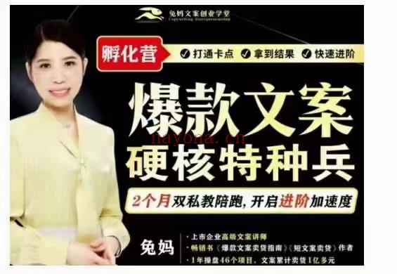 【短视频抖店蓝海暴利区】【课程上新】《109 兔妈『爆款文案硬核特种兵孵化营』（超硬核）》 百度网盘资源