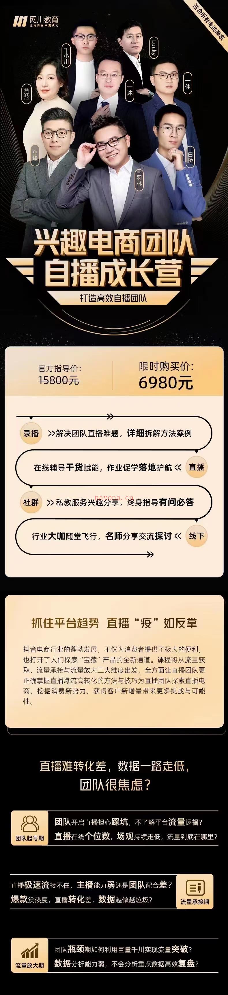 【短视频抖店蓝海暴利区2.0】【❤课程更新❤】《T98网川教育兴趣电商团队自播成长营》限时16.9会员免费 百度网盘资源