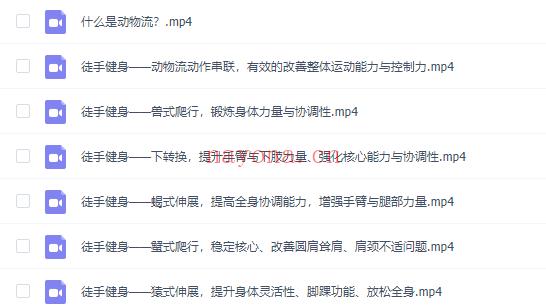 【瑜伽健身上新】【051 风靡欧美无器械健身，居家功能训练-【动物流】】 百度网盘资源
