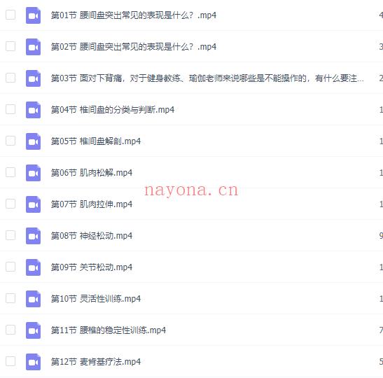 【瑜伽健身上新】【094 毕义明 12节椎间盘突出康复课】 百度网盘资源