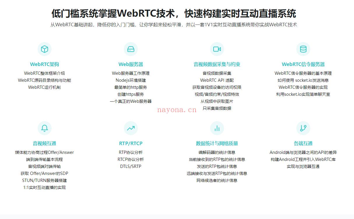 5G时代必备-音视频WebRTC实时互动直播技术入门与实战-IT【高端IT计算机技术类会员】【课程上新】 百度网盘资源