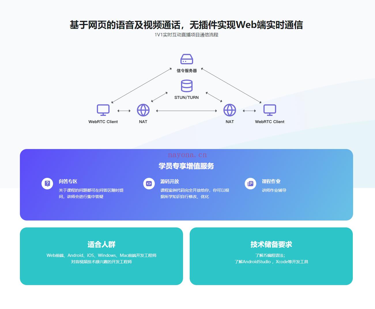 5G时代必备-音视频WebRTC实时互动直播技术入门与实战-IT【高端IT计算机技术类会员】【课程上新】 百度网盘资源