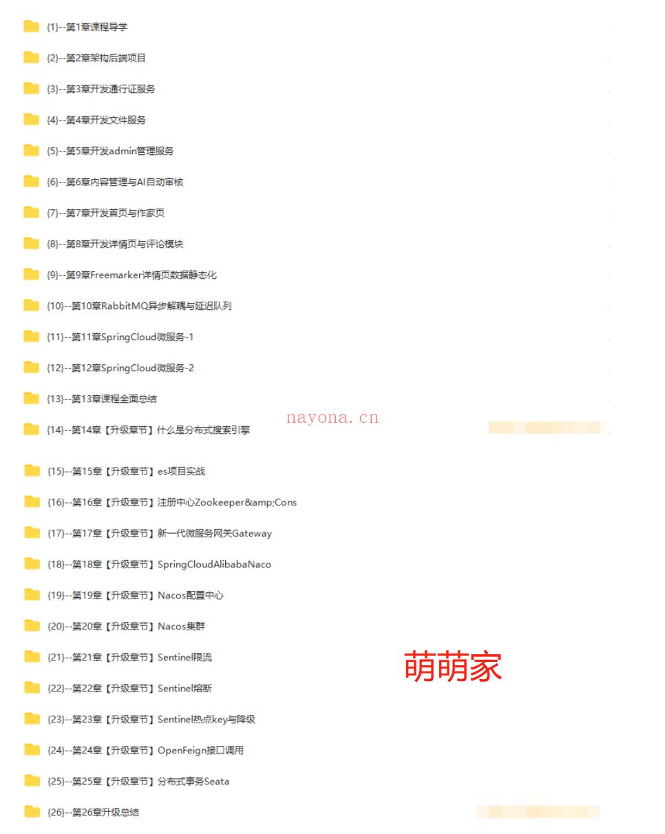 【IT2区上新】【大课】013.2022升级-Spring Cloud 进阶 Alibaba 微服务体系自媒体实战26章完结无秘百度网盘资源