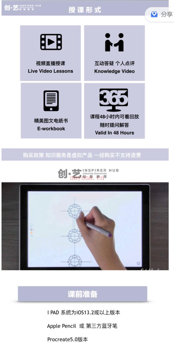 S1447珠宝绘画技巧课程-八节课搞定IPAD Procreate珠宝效果图百度网盘资源