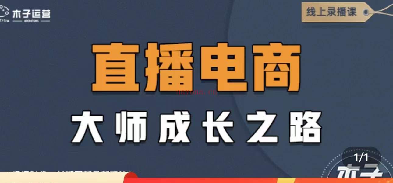 1104.直播电商高手成长之路百度网盘资源