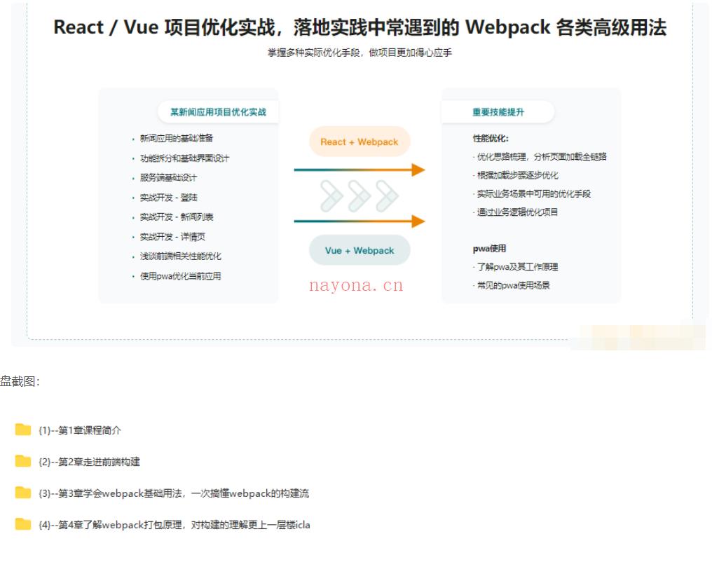 【IT2区上新】【慕课】020.Webpack5入门与实战，前端开发必备技能-无秘更新中第四章百度网盘资源