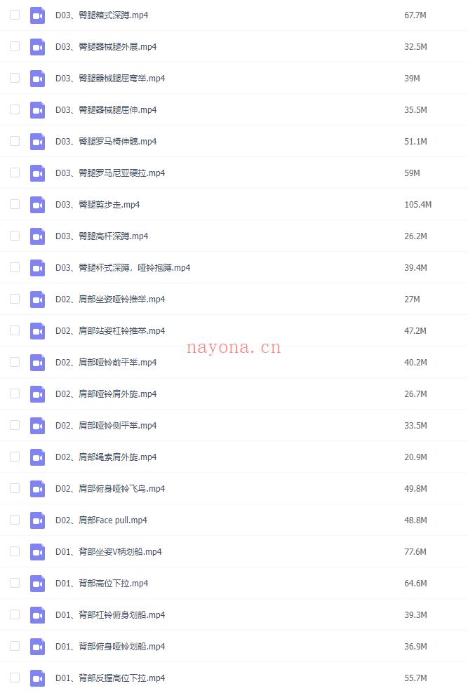 【瑜伽健身上新】【071 力量训练基础-03、基础动作库百度网盘资源