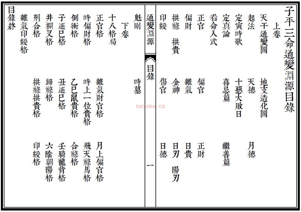 徐大升《子平三命通变渊源》三命堂藏27页双页版百度网盘资源