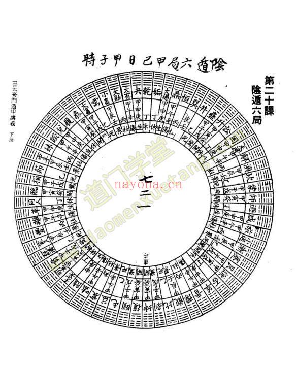 《曾子南--三元奇门遁甲讲义》下-道门学堂_道医网