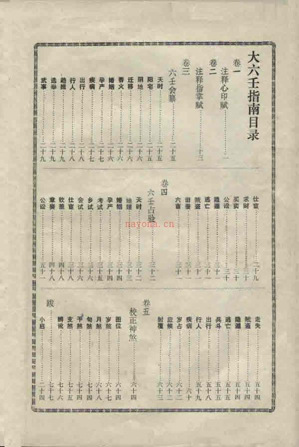 大六壬指南 陈公献