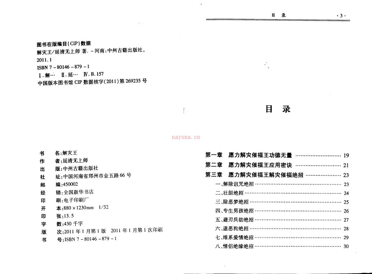 延清无上师 解灾王