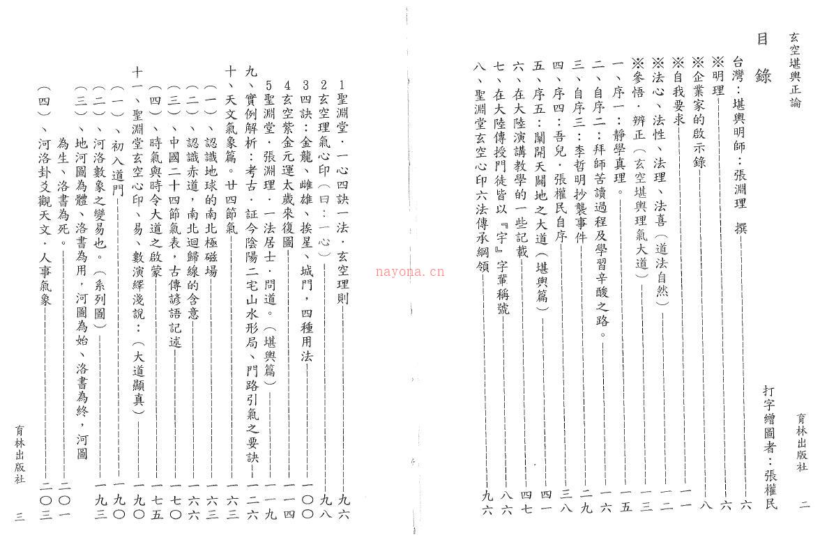 张渊理《玄空堪舆正论》280页双页版(玄空阳宅实例张渊理著)