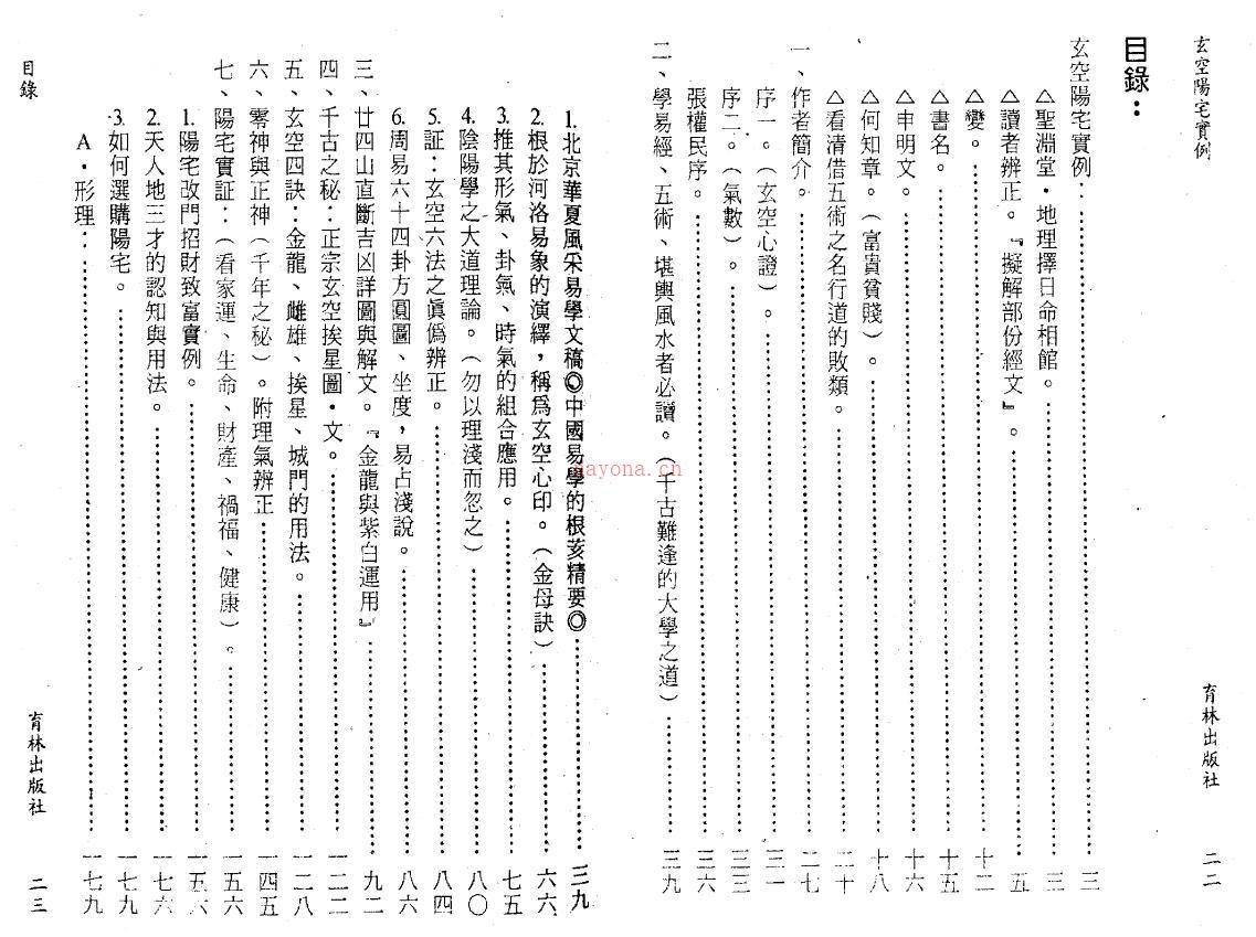 张渊理《玄空阳宅实例》170页双页版(张渊理玄空六法)