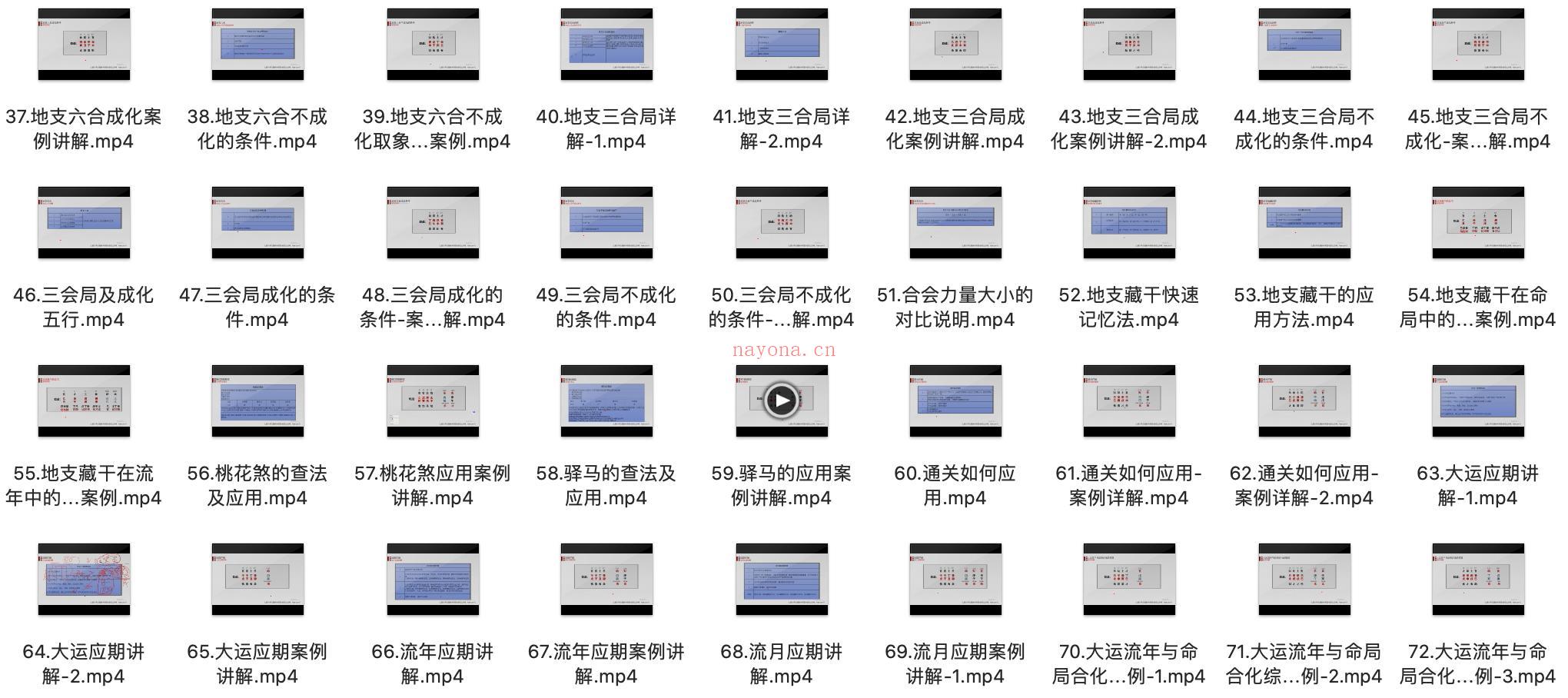 北源《八字基础进阶难点知识》72集视频课程