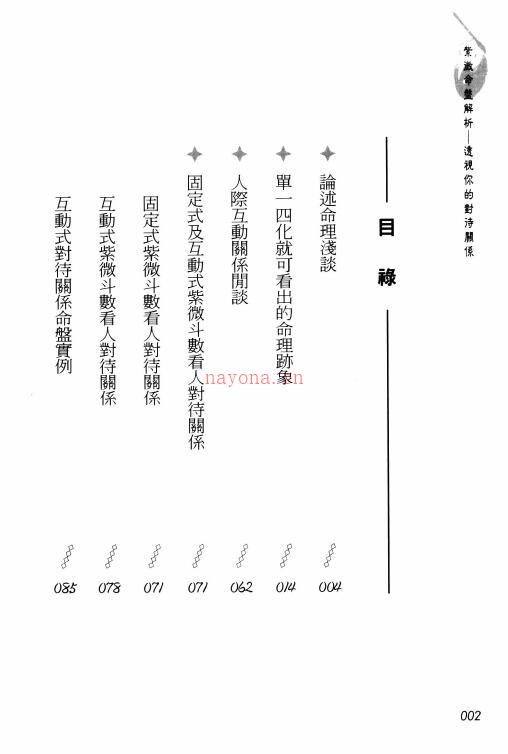 林俊旭《紫微命盘解析-透视你的对待关系》294页