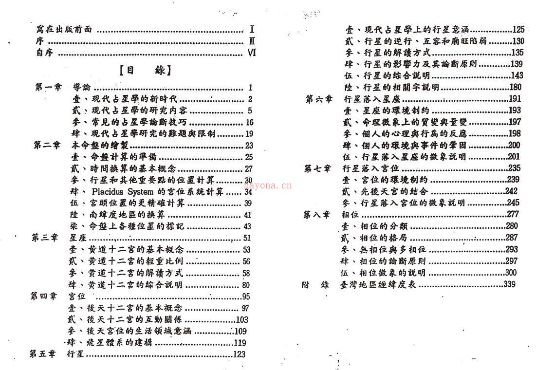 洪能平《现代占星学基础》185页双页版