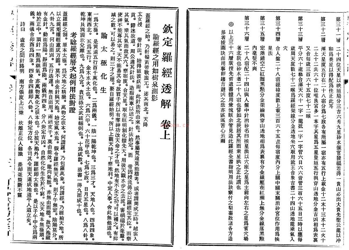 王道亨《详图钦定罗经透解》64页双页版