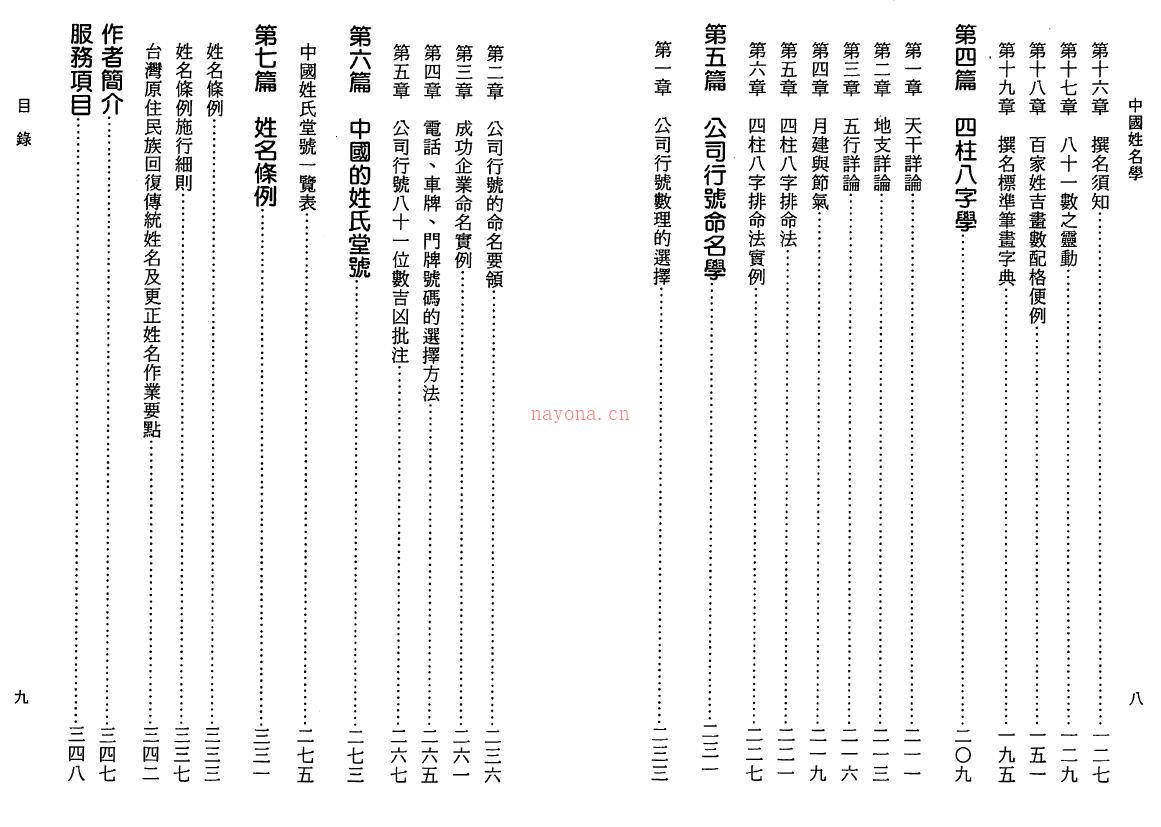 王威棠《中国姓名学》184页双页版