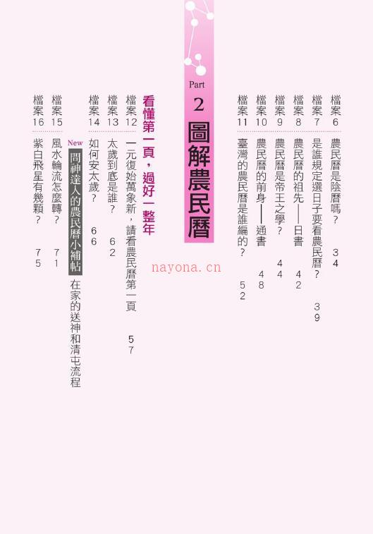 《结婚、搬家、开市、生小孩，第一次挑日子就该懂的农民历常识》272页