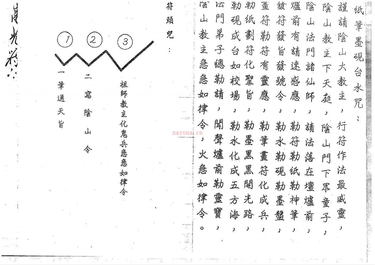 罕见法本《阴山符咒》47面电子版 (罕见阴山教符咒法本)