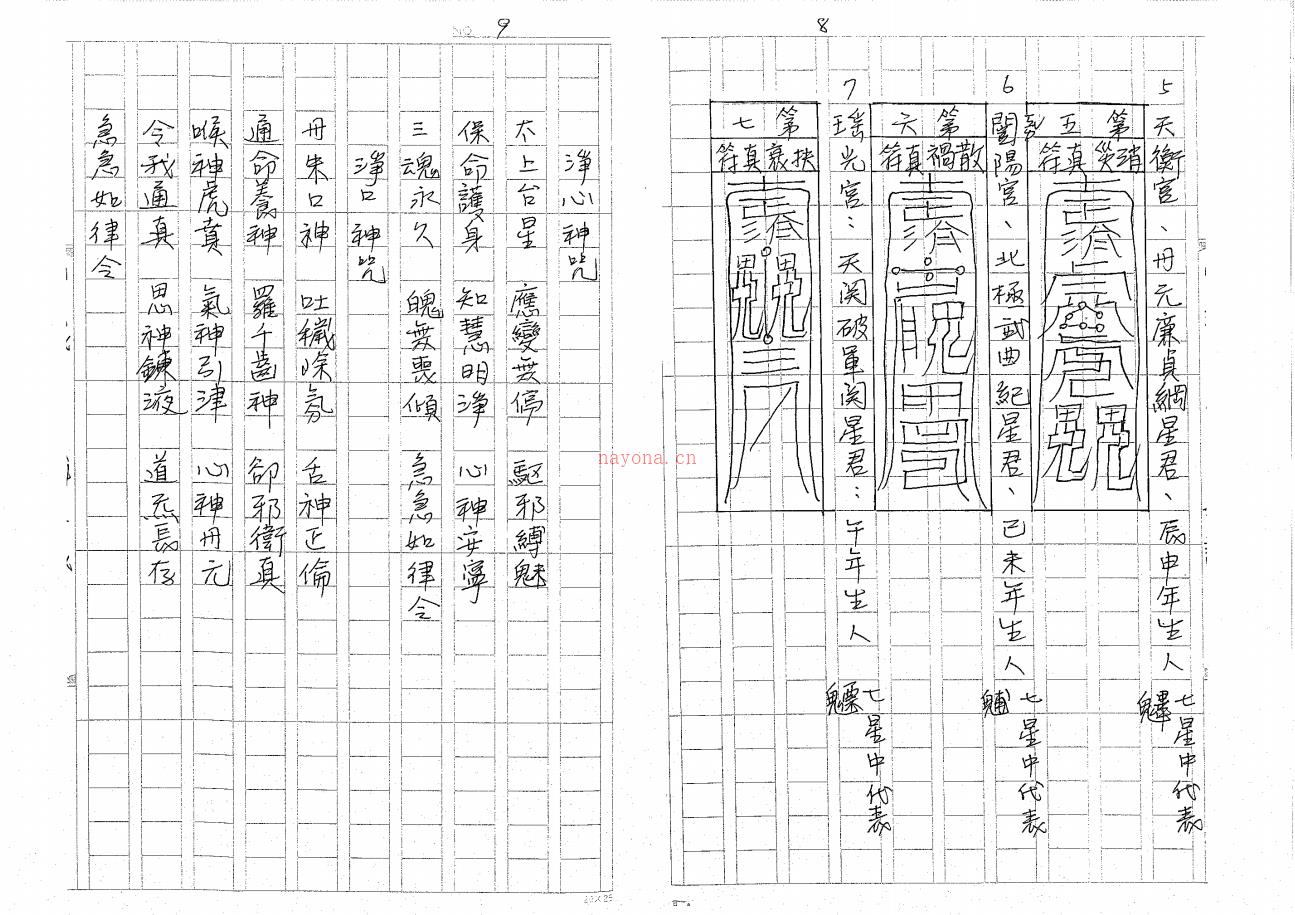 台湾三清道院《闾山法派斗星大法科讲义》52页电子版