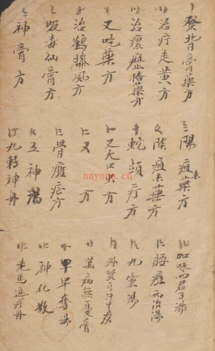 家藏奇方.pdf 中医古籍百度网盘下载百度网盘资源(家藏奇方手抄本)