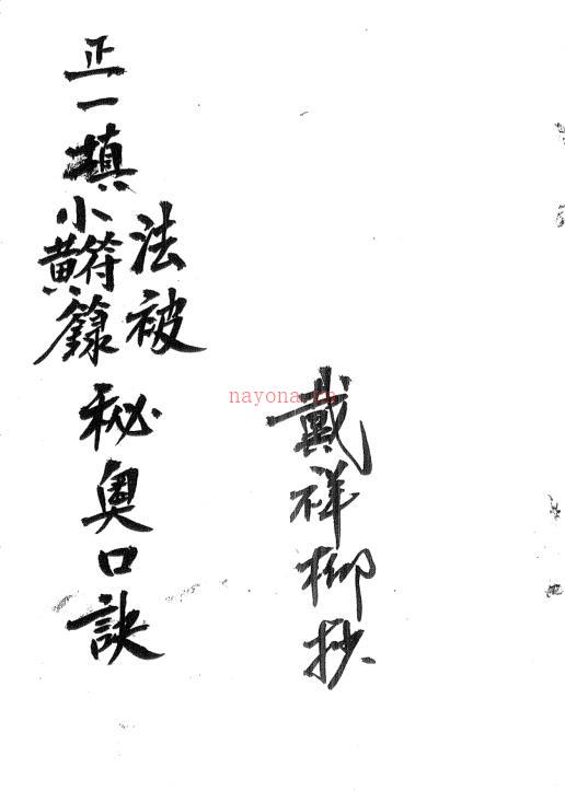 正一填小符箓秘奥口诀.pdf 手抄符咒民间符咒法术符本百度网盘资源