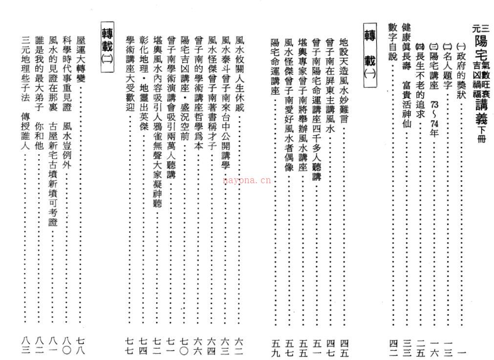 曾子南-三元阳宅气数旺衰吉凶祸福讲义百度网盘资源(曾子南三元阳宅些子讲义)